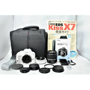 Canon デジタル一眼レフカメラ EOS Kiss X7(ホワイト) ダブルレンズセット｜ykshop2