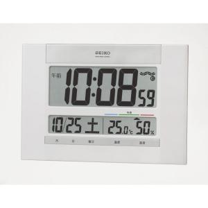 SEIKO CLOCK 掛け置き兼用デジタル電波時計 温度/湿度表示付き SQ429W (送料別商品)