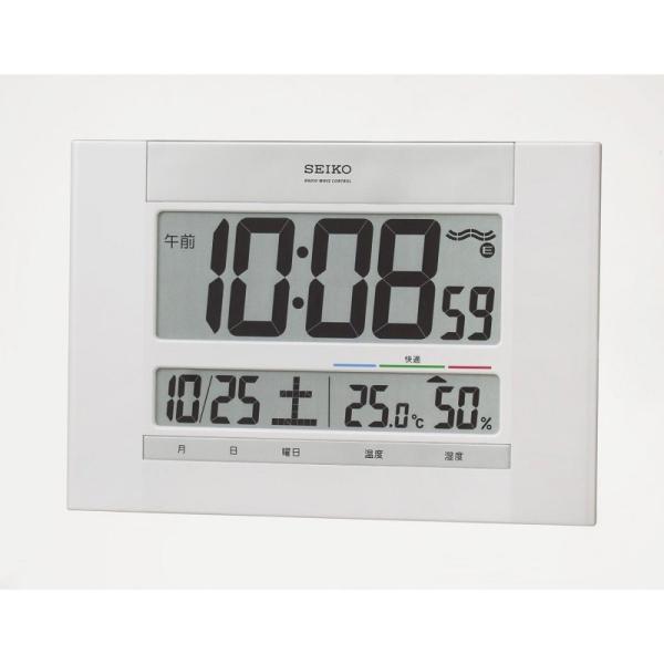 SEIKO CLOCK 掛け置き兼用デジタル電波時計 温度/湿度表示付き SQ429W (送料別商品...