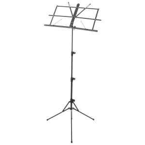 KC 譜面台 軽量アルミ製 MS-1AL/BK 《ブラック》 (ソフトケース付)(送料別商品)