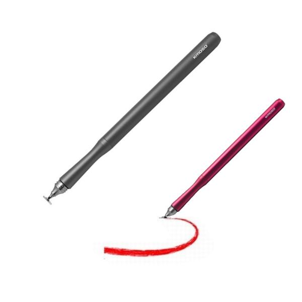 iPhone/iPad 極細タッチペン スタイラスペン 《ブラック》 ディスクタイプ(定形外郵便、代...