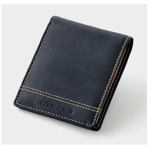 ジャック ポワリエ 牛革折財布 JP5004 ブラック