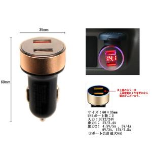 【並行輸入品】合計6A 急速充電 シガーソケッ...の詳細画像2