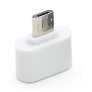 OTG対応 USB2.0変換アダプタ 500mA Type-A メス - micro-B オス ホワ...