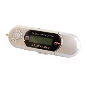電池式 8GB内蔵 MP3プレーヤー 《シルバー》 USBメモリ機能