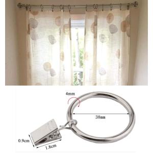 【並行輸入品】カーテンリング クリップ 10個...の詳細画像2