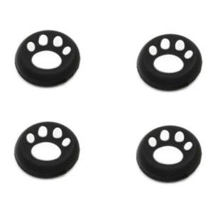【並行輸入品】Switch用 アナログジョイスティックカバー 4個セット 肉球 《ホワイト》 保護 キャップ グリップ ジョイコン スイッチ(定形外郵便、送料別商品)