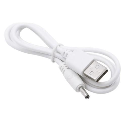 【並行輸入品】USB電源ケーブル USBオス→DCジャックオス(3.5/1.35mm) ホワイト 1...