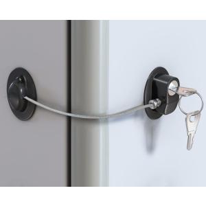 【並行輸入品】冷蔵庫ドアロック 単品 鍵付き チャイルドロック ベビーロック 固定 子供 玄関 引き出し 開け 防止(定形外郵便、送料別商品)