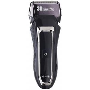 髭剃り 電気シェーバー Vegetable 充電式 交流式 3枚刃 防水 予備外刃2枚付 GD-S3...