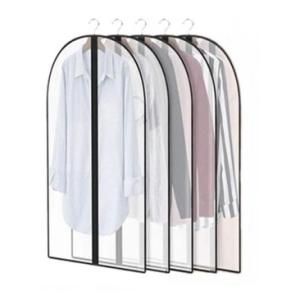 【並行輸入品】洋服衣類カバー 5枚組 100×60cm 《ブラック》 洋服カバー スーツサイズ スー...