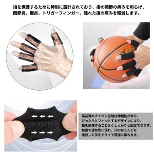 【並行輸入品】指関節サポーター 10個 黒 バ...の詳細画像1