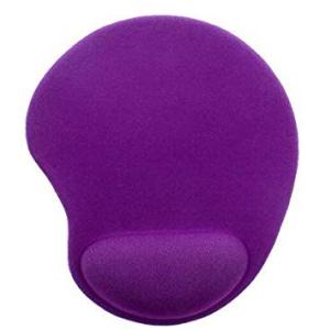 【並行輸入品】マウスパッド 低反発 リストレスト付き 《パープル》 疲労軽減 腕 手首 手 疲れ(定...