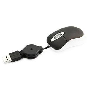 並行輸入品】コードリールタイプ 光学式 ミニUSBマウス スパイダー