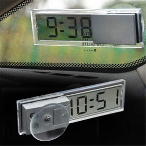 超多機能置き時計 並行輸入品】超薄型 デジタル時計 吸盤式 車載 小型 シンプル