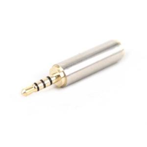 【並行輸入品】金メッキ 2.5 mmオス-3.5 mmメス オーディオ変換アダプター ミニプラグ-ステレオ超ミニプラグ(定形外郵便、送料別商品)