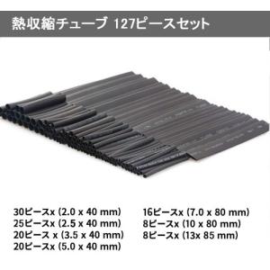 【並行輸入品】熱収縮チューブ 127ピースセッ...の詳細画像1