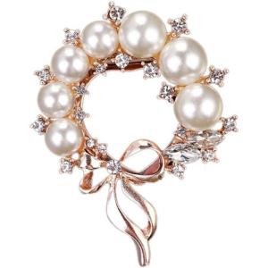 ピンブローチ タックピン アコヤ真珠 ト音記号 パール ブローチ 音符