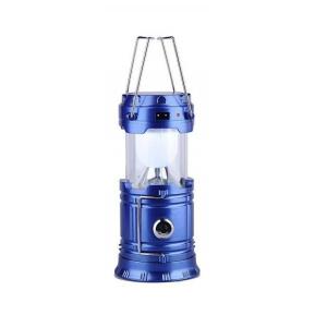 伸縮式 LEDソーラーランタン （ブルー）の商品画像