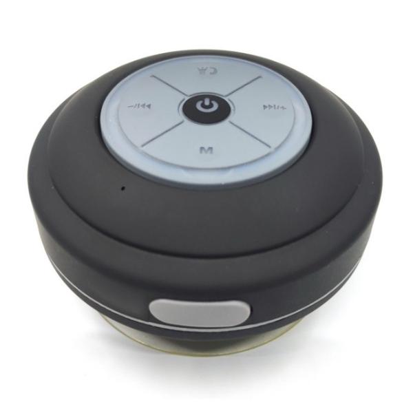 【並行輸入品】どこでもスピーカー 《ブラック》  防水 Bluetooth 吸盤 お風呂 アウトドア...