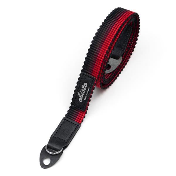 《新品アクセサリー》 MAPCAMERA 細OBIストラップ グラデーション レッド