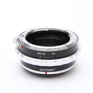 K&F Concept マウントアダプター ニコンF  レンズ/フジフイルムXボディ用 絞りリング付 KF-NGX