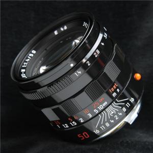 《並品》Leica ズミルックス M50mm F1.4 フード組込
