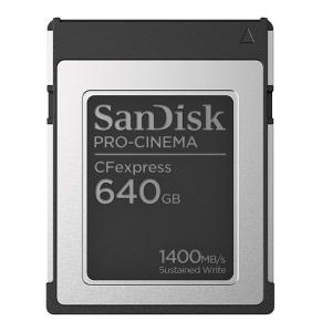 《新品アクセサリー》 SanDisk（サンディスク） PRO-CINEMA CFexpress Type-Bカード 640GB SDCFEC-640G-JN4NN〔メーカー取寄品〕｜ymapcamera