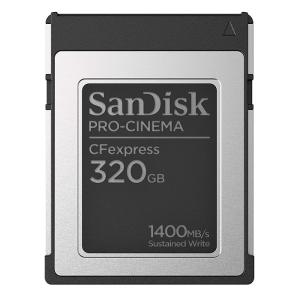《新品アクセサリー》 SanDisk（サンディスク） PRO-CINEMA CFexpress Type-Bカード 320GB SDCFEC-320G-JN4NN〔メーカー取寄品〕｜ymapcamera
