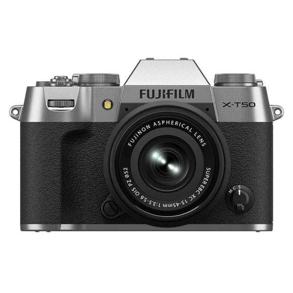 《新品》FUJIFILM (フジフイルム) X-T50 XC15-45mmレンズキット シルバー