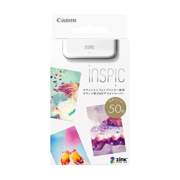 《新品アクセサリー》 Canon（キヤノン）iNSPiC用 ZINKフォトペーパー 50枚入り
