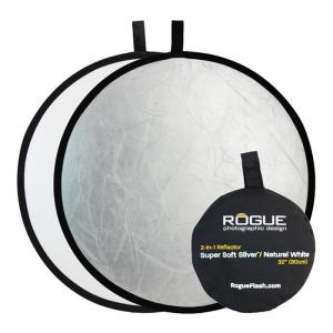 《新品アクセサリー》 ROGUE (ローグ) 2in1 80cm シルバー/ホワイト 折りたたみ式レフ｜ymapcamera