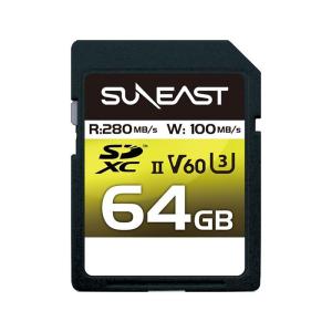 《新品アクセサリー》 SUNEAST (サンイースト) ULTIMATE PRO SDXCカード 64GB UHS-II V60 U3 SE-SDU2064｜ymapcamera