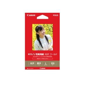 《新品アクセサリー》 Canon（キヤノン） キヤノン写真用紙・光沢ゴールドＬ判100枚(GL-10...