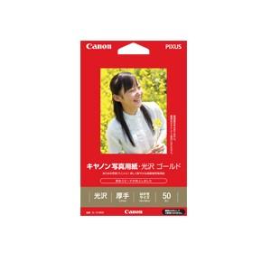 《新品アクセサリー》 Canon 写真用紙・光沢 ゴールド はがきサイズ 50枚 (GL-101HS...