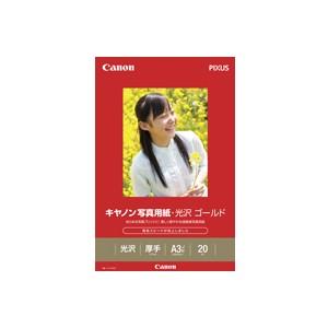 《新品アクセサリー》 Canon 写真用紙・光沢 ゴールド A3ノビ 20枚　(GL-101A3N20)｜ymapcamera