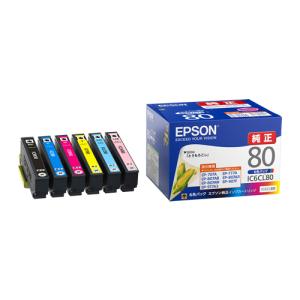 《新品アクセサリー》 EPSON (エプソン) インクカートリッジ 6色セット IC6CL80