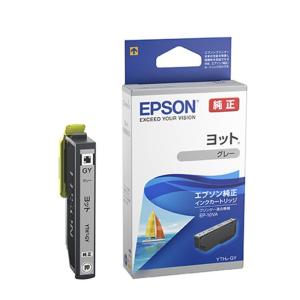 《新品アクセサリー》 EPSON(エプソン) インクカートリッジ (ヨット) YTH-GY グレー｜ymapcamera