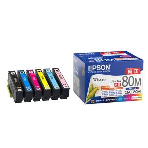 《新品アクセサリー》 EPSON(エプソン) インクカートリッジ 6色セット IC6CL80M