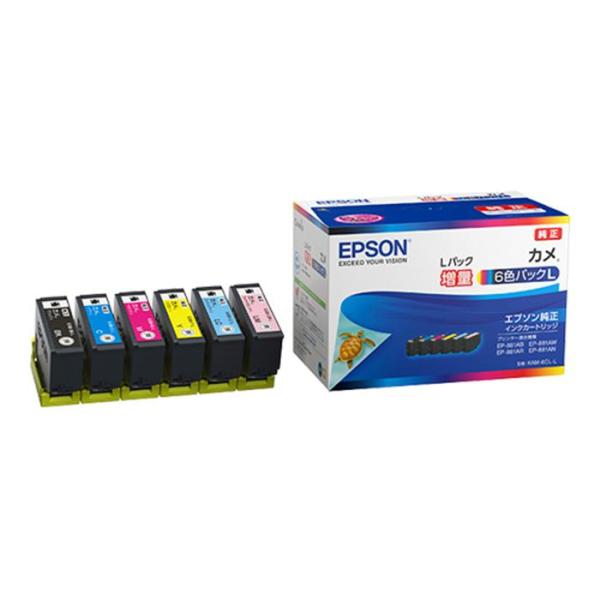 《新品》 EPSON (エプソン) インクカートリッジ カメ（大容量）KAM-6CL-L 6色パック