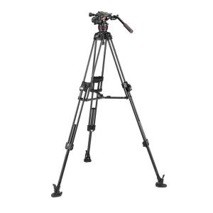 《新品アクセサリー》 Manfrotto (マンフロット) ナイトロテック608ビデオ雲台+645FASTカーボン三脚 MVK608TWINFC〔メーカー取寄品〕