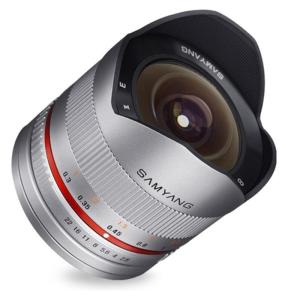 《新品》 SAMYANG（サムヤン） 8mm F2.8 UMC Fish-eye II (ソニーE/APS-C用） シルバー｜ymapcamera