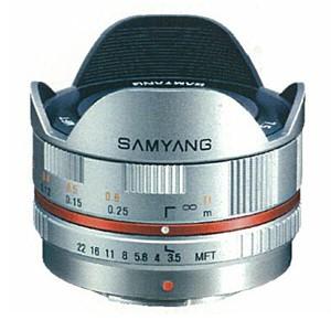 《新品》 SAMYANG（サムヤン） 7.5mm F3.5 フィッシュアイ（マイクロフォーサーズ用） シルバー｜ymapcamera