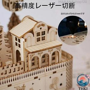 立体 パズル 観覧車 木製 パズル 3D ウッ...の詳細画像3