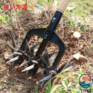耕運機 手押し コードレス 回転式 耕うん 手...の詳細画像3