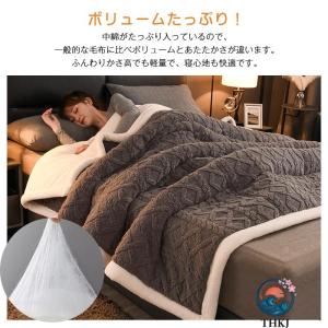 毛布 二枚合わせ 掛け毛布 ブランケット キン...の詳細画像4