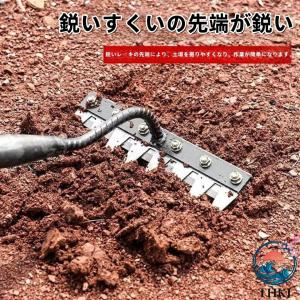 マンガン鋼厚手着脱式鍬釘熊手 雑草除去ツール ...の詳細画像1