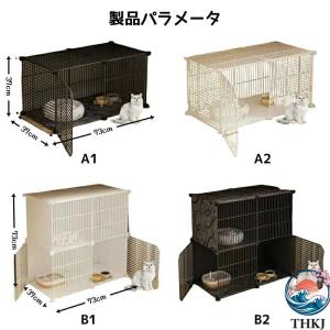 ケージ キャットケージ 大型猫 1 段 2 段...の詳細画像1