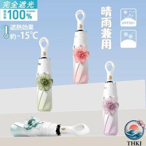 日傘 完全遮光 遮光率 100% UV カット 遮蔽率 99.9% 遮熱率 59% 母の日 プレゼント ギフト メッセージカード 誕生日 長傘 遮熱