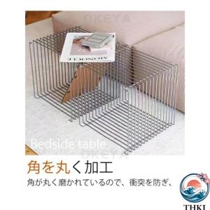 ステンレス メタル サイドテーブル スツール ...の詳細画像2